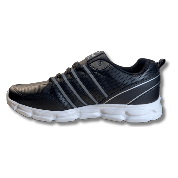 MC Jamper 1876 Siyah (Battal) Hafızalı İç Tabanlı Bağcıklı Erkek Sneaker Spor Ayakkabı