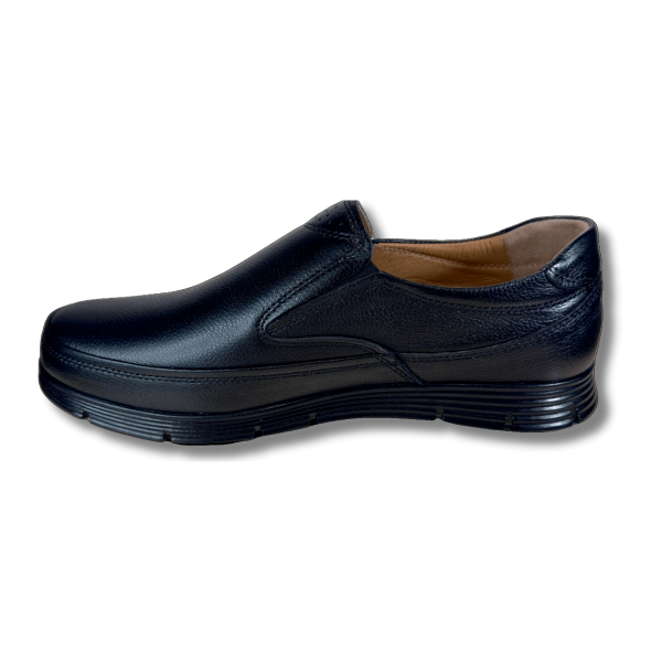 PLUMP SHOES Siyah Ortopedik Tabanlı Bağcıksız Ultra Hafif Erkek Günlük Ayakkabı