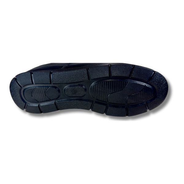 PLUMP SHOES Siyah Ortopedik Tabanlı Bağcıksız Ultra Hafif Erkek Günlük Ayakkabı