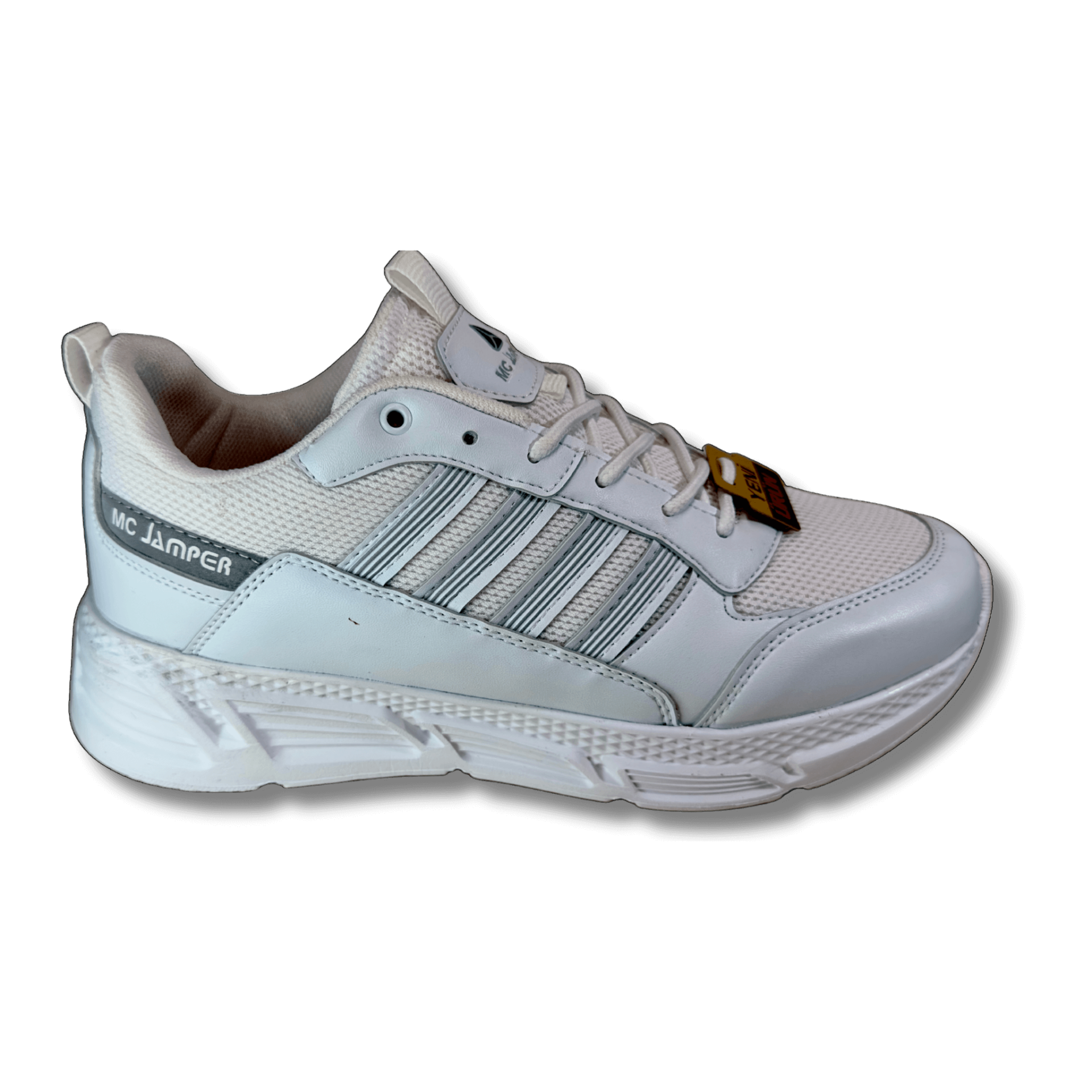 MC Jamper 2213 Beyaz Hafızalı İç Tabanlı Bağcıklı Erkek Spor Ayakkabı
