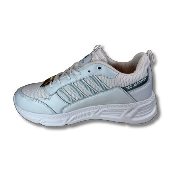 MC Jamper 2213 Beyaz Hafızalı İç Tabanlı Bağcıklı Erkek Spor Ayakkabı