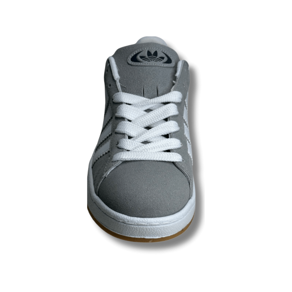 BUMERİX Gri Beyaz Şeritli Erkek Sneaker Spor Ayakkabı