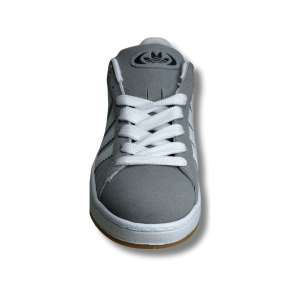 BUMERİX Gri Beyaz Şeritli Erkek Sneaker Spor Ayakkabı