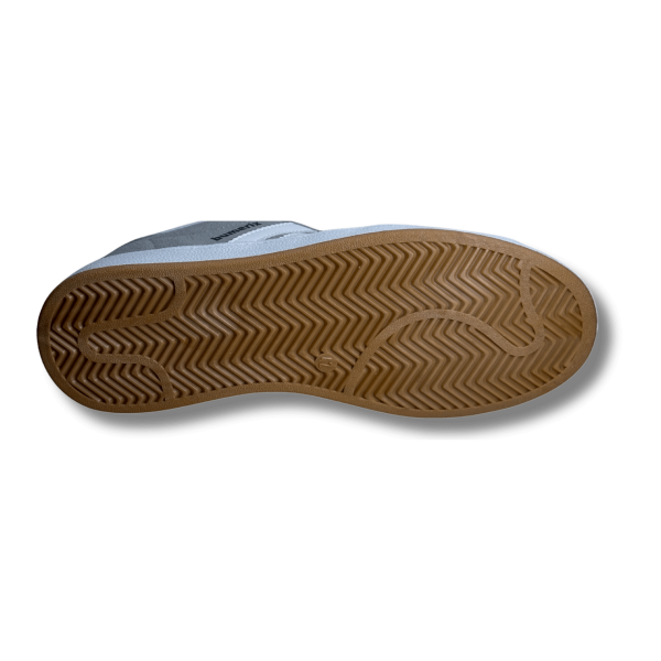 BUMERİX Gri Beyaz Şeritli Erkek Sneaker Spor Ayakkabı
