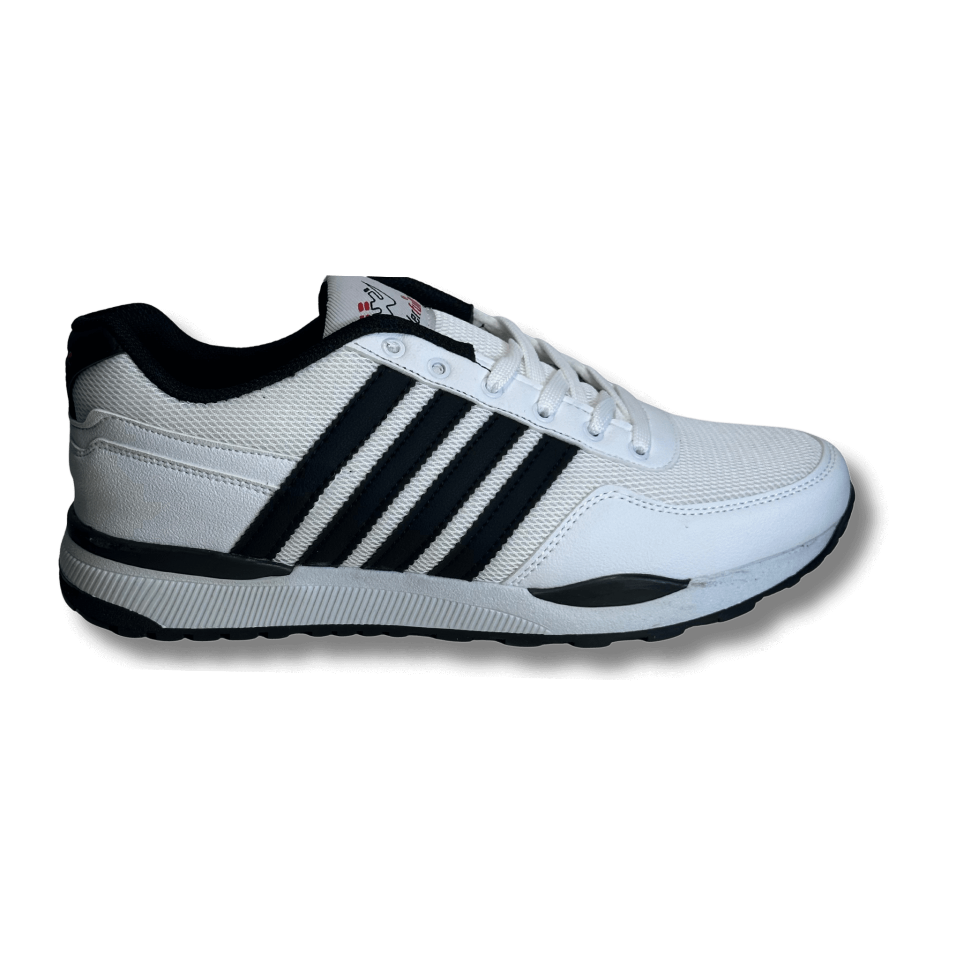 WANDERFULL Beyaz Siyah Şeritli Erkek Sneaker Spor Ayakkabı