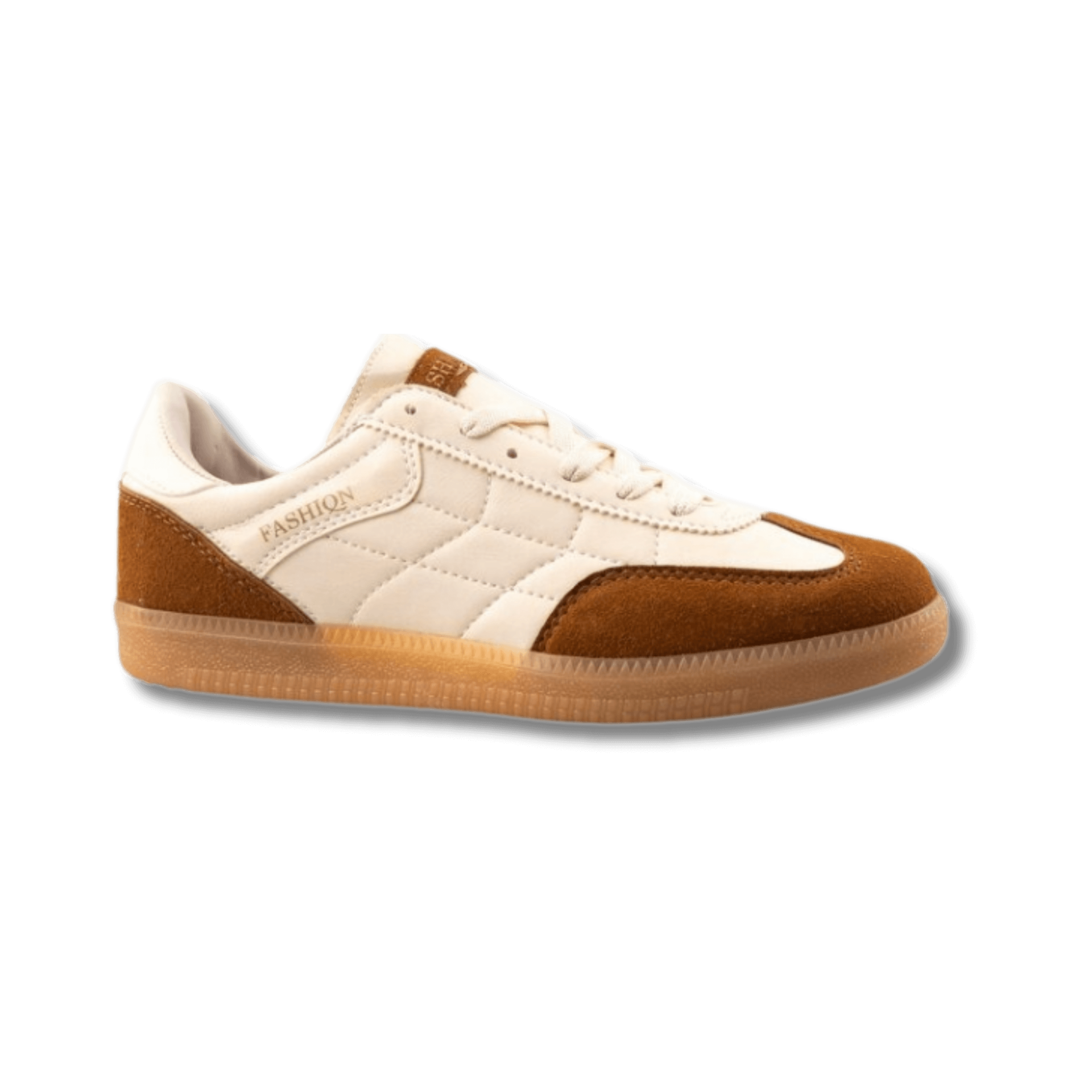 FASHION Krem Unisex Samba Spor Ayakkabı