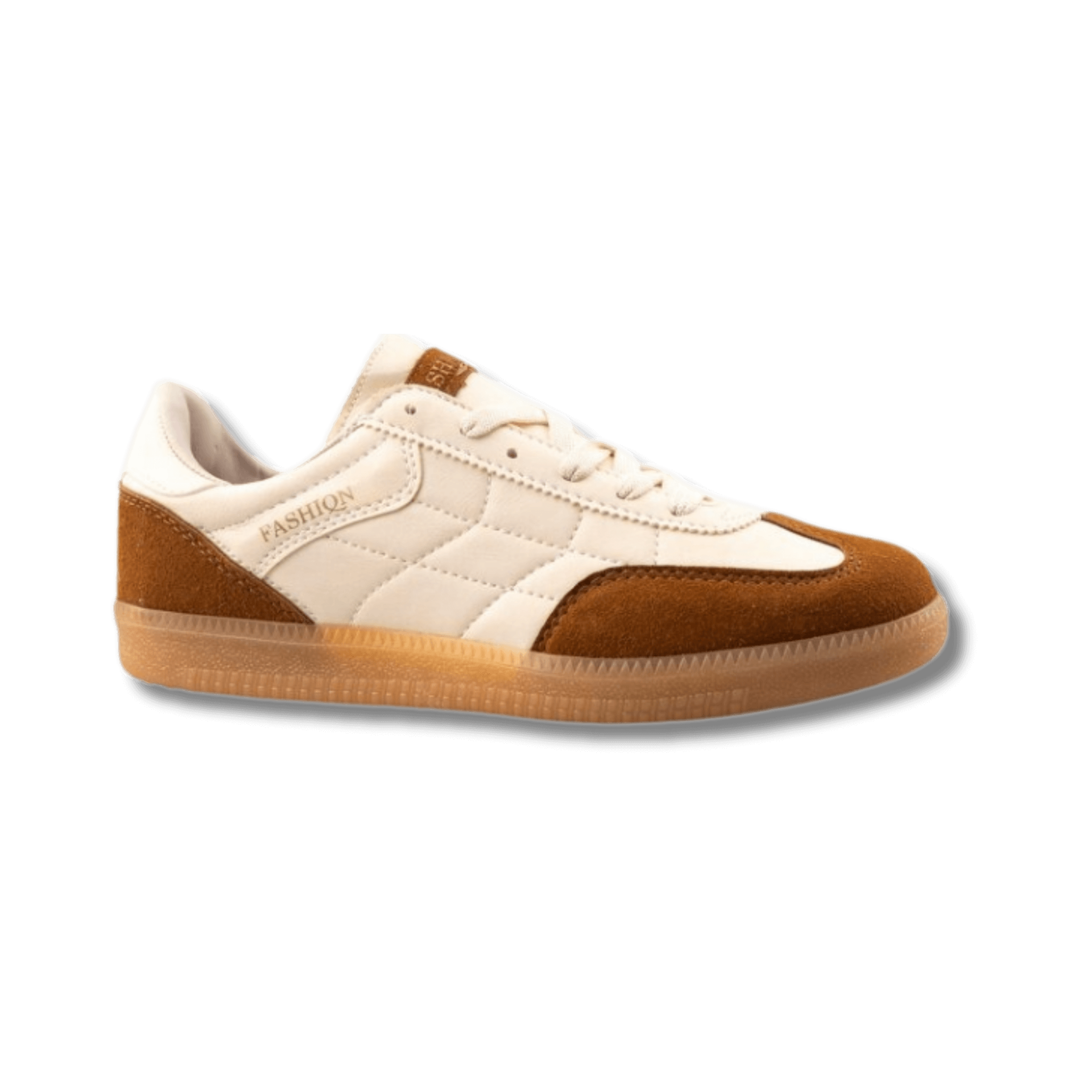 FASHION Krem Unisex Samba Spor Ayakkabı